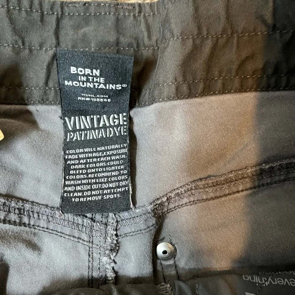 KUHL Revolvr Pants Mens 30x32 Gray Vintage Patina Dye Überkühl Stretch Hiking